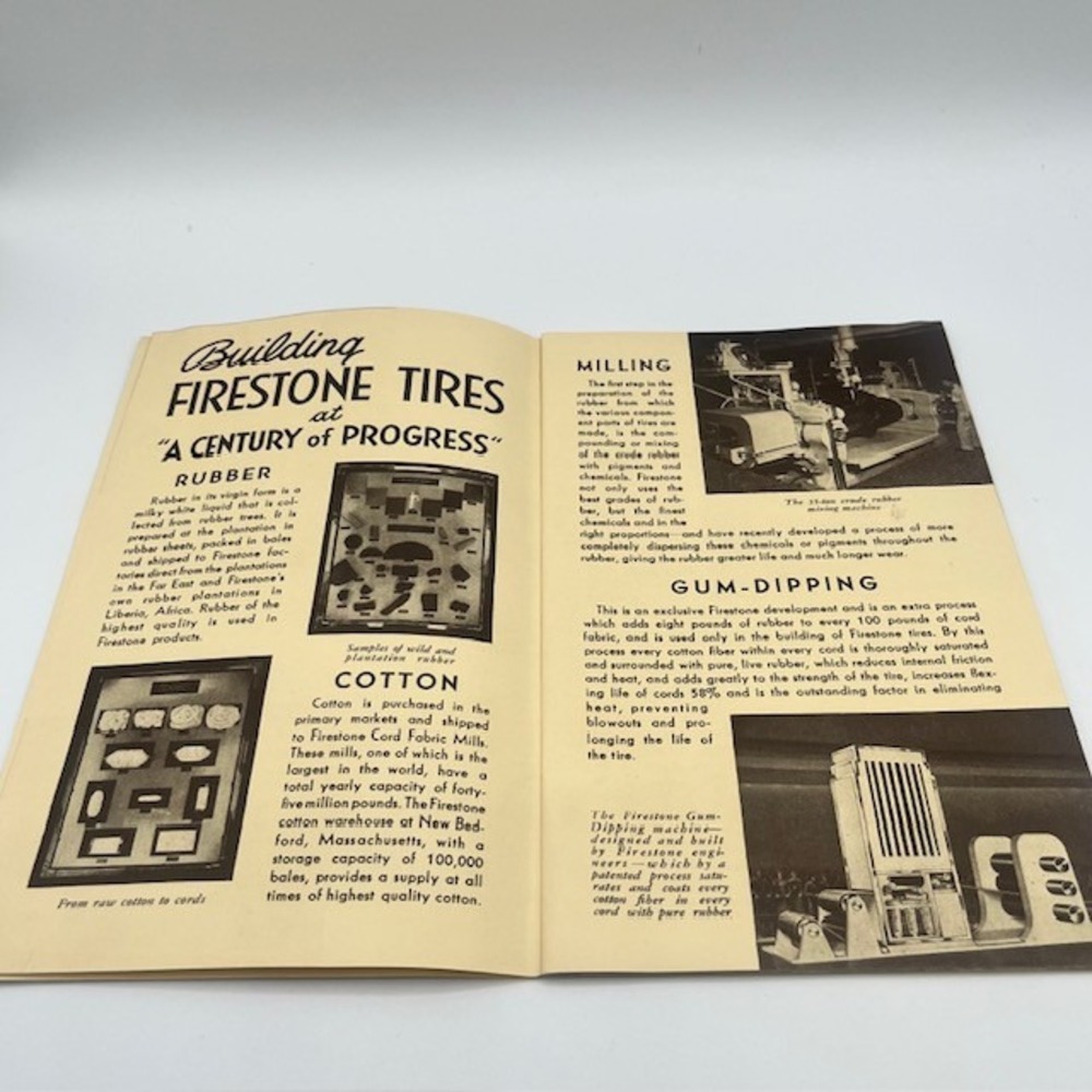 1933 Firestone Chicago Worlds Fair Booklet Century of Progress Gum-Dipped Tires - Picture 6 of 6